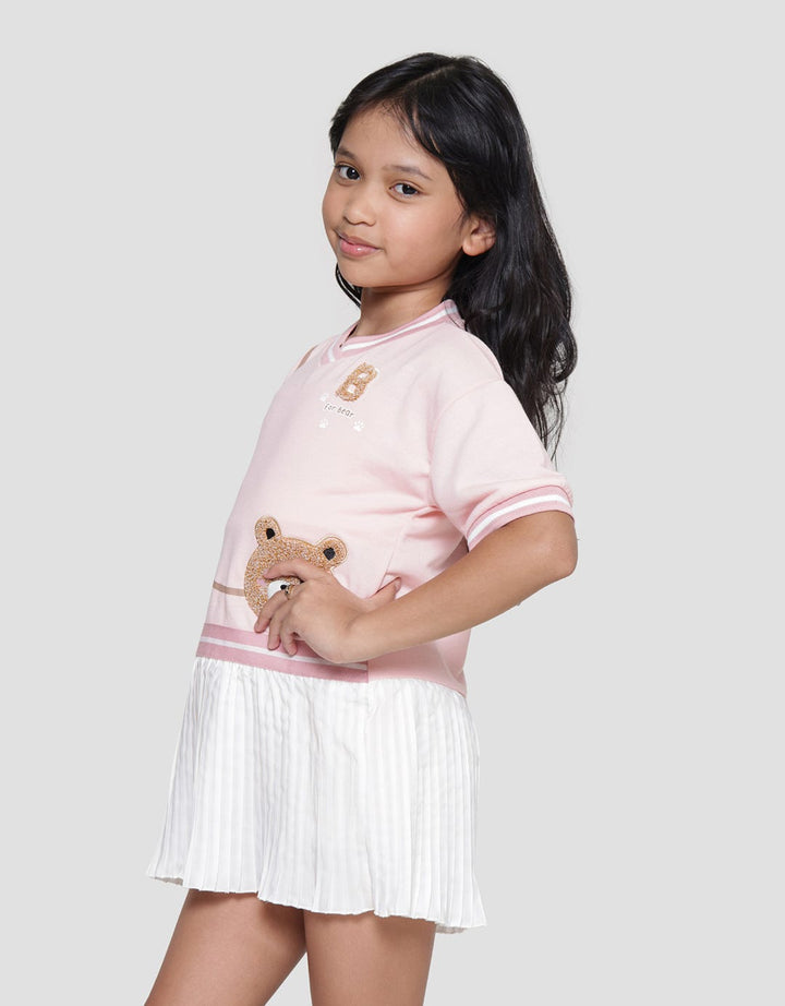 Little M Varsity Doll Midi Dress for Girls