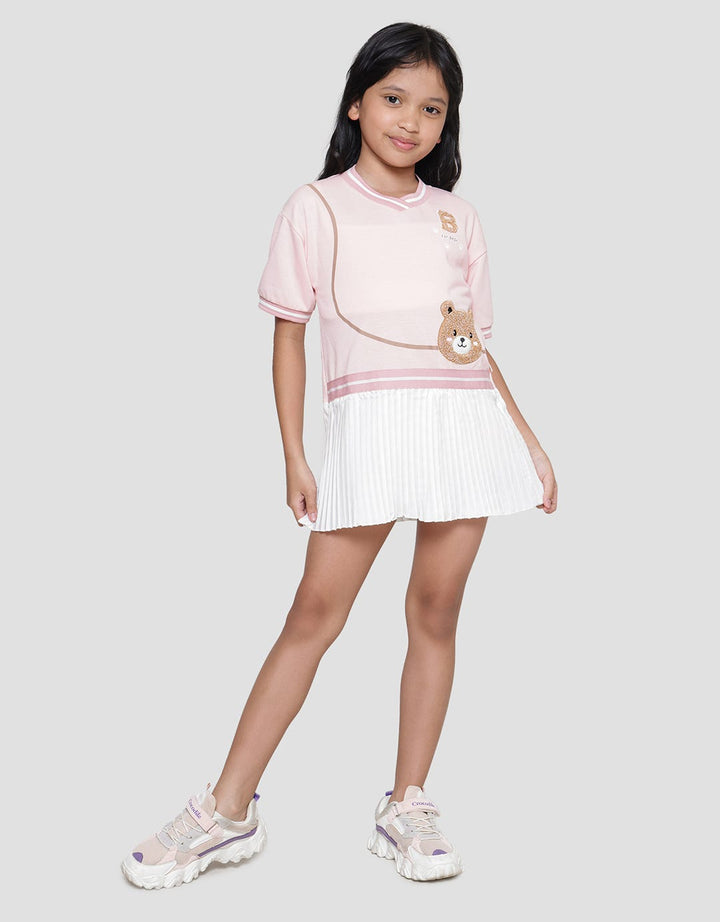 Little M Varsity Doll Midi Dress for Girls