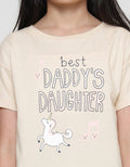 Little M Unicorn Best Daddy Kaos Anak Perempuan
