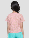 Little M Tiger Pattern Kaos Anak Perempuan