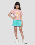 Little M Tiger Pattern Kaos Anak Perempuan