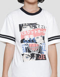 Nevada Print Outline Anime Boys Short Sleeve T-Shirt