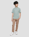 Nevada Henley Textured With Pocket Kaos Lengan Pendek Anak Laki-Laki