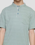 Nevada Henley Textured With Pocket Kaos Lengan Pendek Anak Laki-Laki