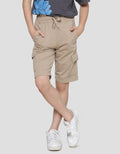 Nevada Knit Solid Cargo Boys Shorts