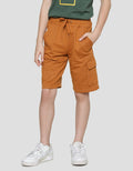 Nevada Knit Solid Cargo Boys Shorts