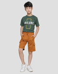 Nevada Knit Solid Cargo Boys Shorts