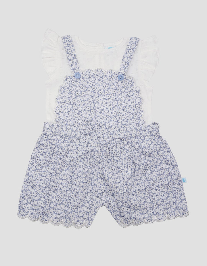 Pipiniko Flower One Set Overall Anak Perempuan