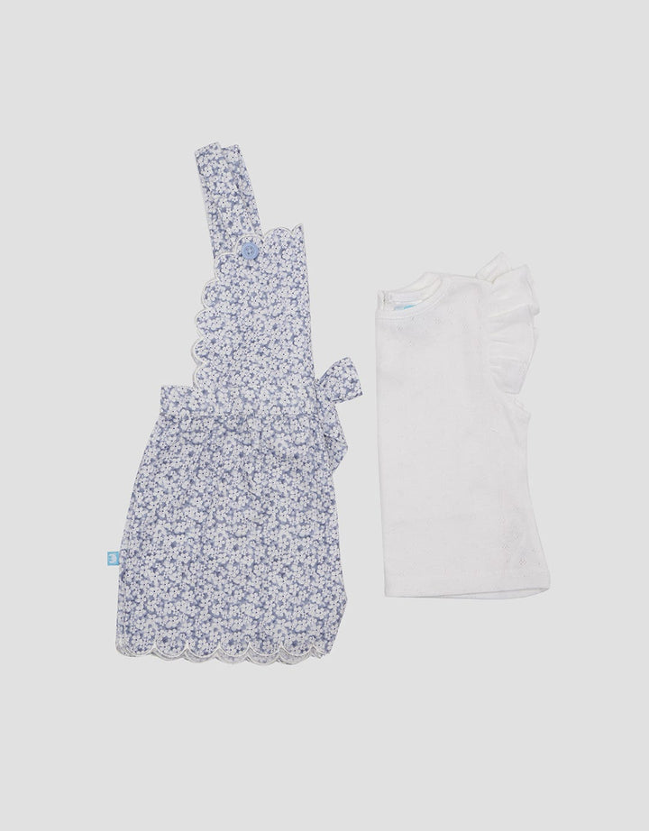 Pipiniko Flower One Set Overall Anak Perempuan