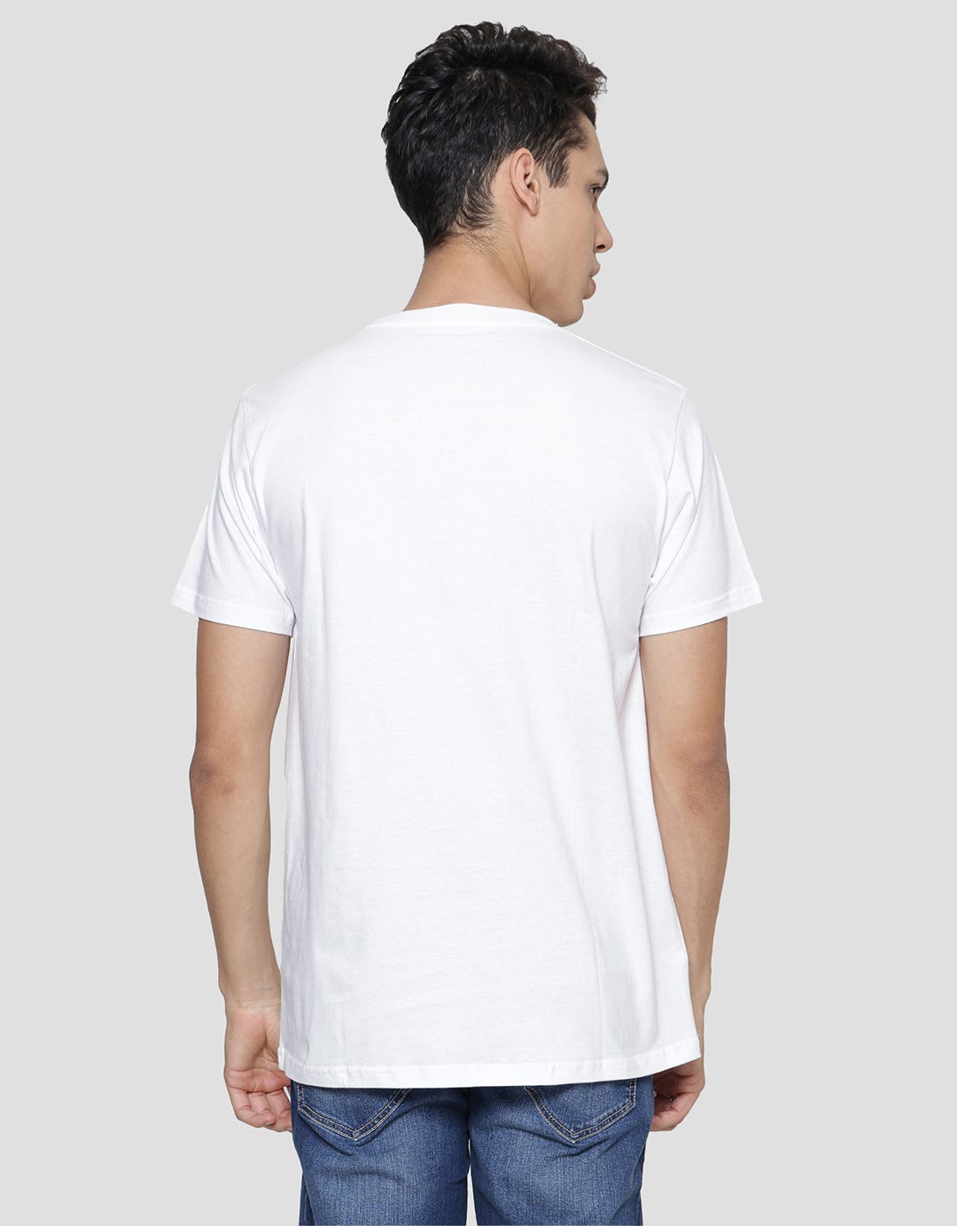T Zone Big Size Print Theme City Madrid Men's Short Sleeve T-Shirt