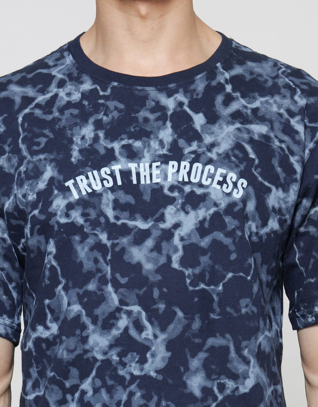 T Zone Trust The Process Kaos Casual Pria