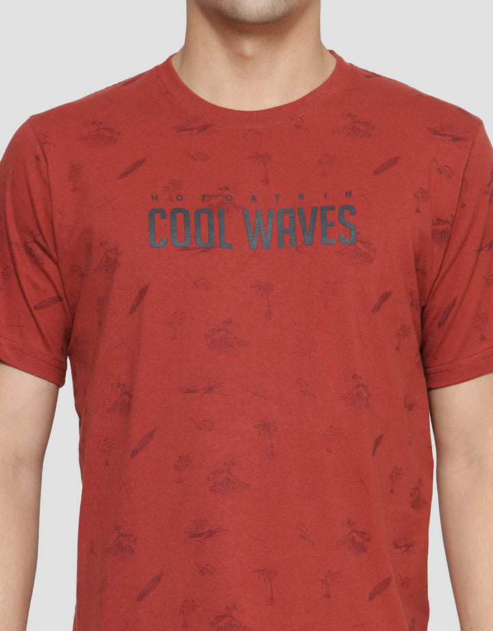 T Zone Fullprint Theme Summer - Cool Waves Kaos Lengan Pendek Pria