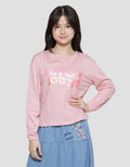 Nevada Lets Grow Together Embro Flowers Girls Long Sleeve T-Shirt