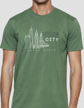 Anyday Graphic Print Urban City Men's Short Sleeve T-Shirt