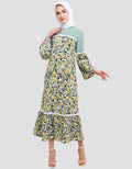 Adikusuma Regular Fit Daun Lukisan Gamis Wanita