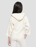 Aero Crop Hoody Woven Sweater Anak Perempuan