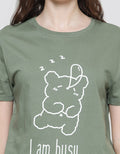 Nevada I Am Busy Print Kaos Wanita