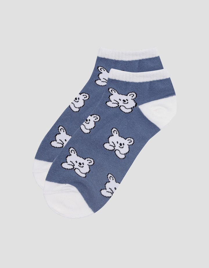 Nevada Bear Fullprint Kids Ankle Socks