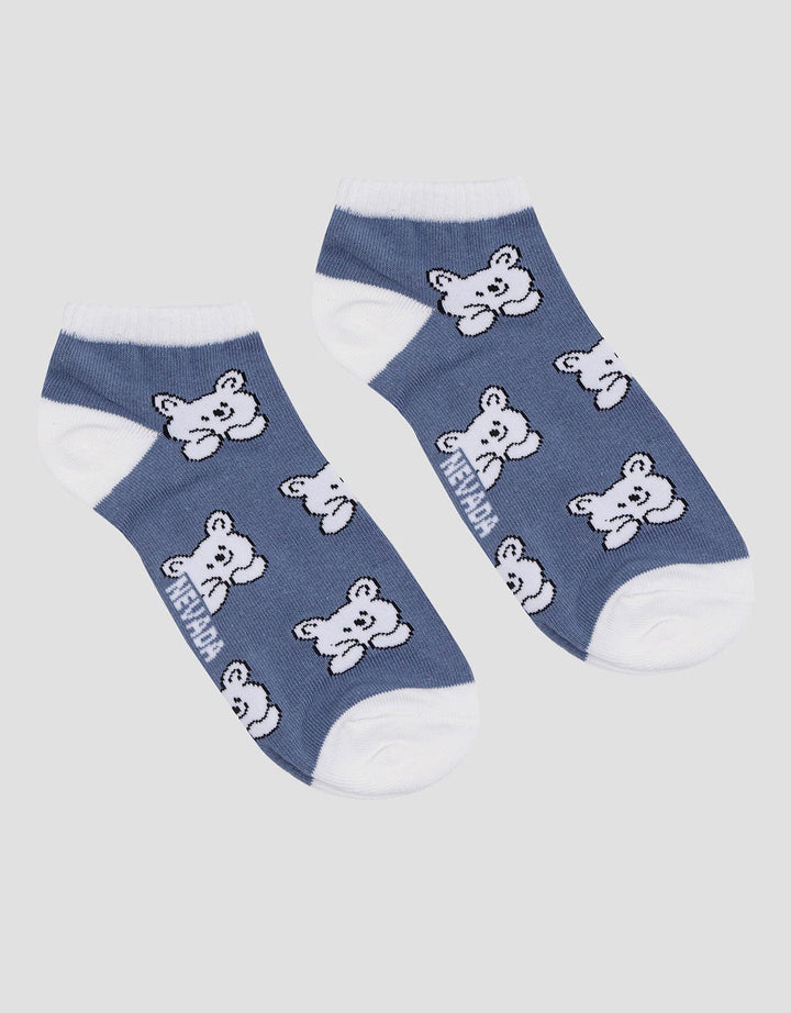 Nevada Bear Fullprint Kids Ankle Socks