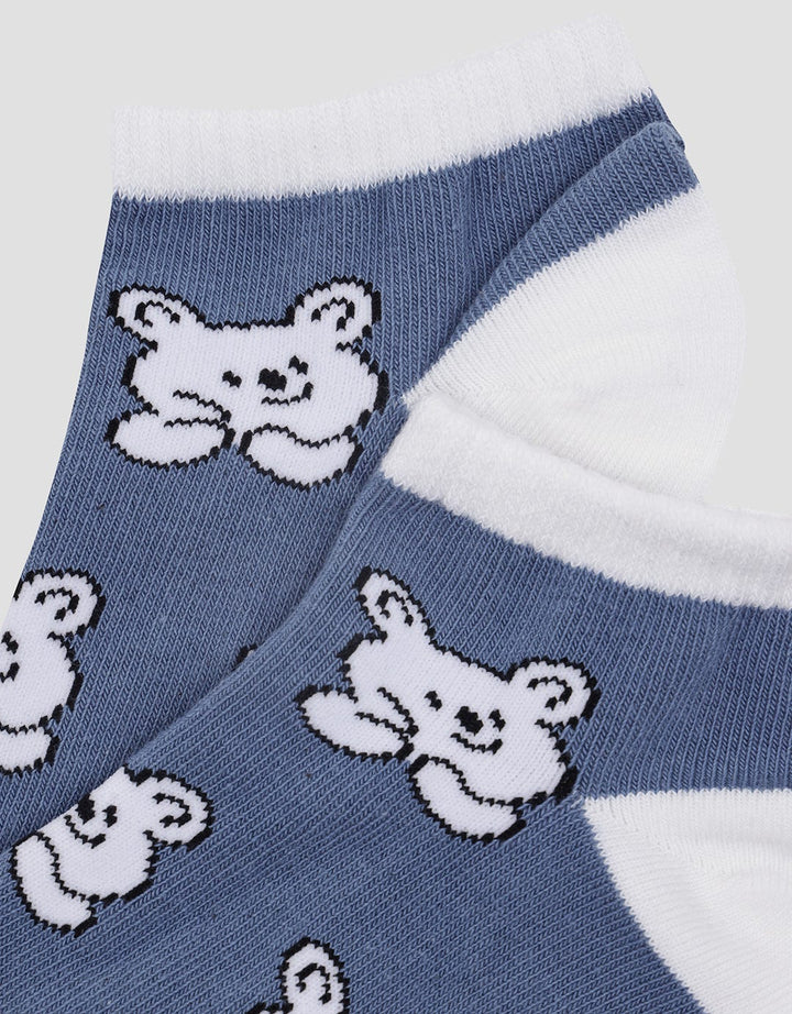 Nevada Bear Fullprint Kids Ankle Socks