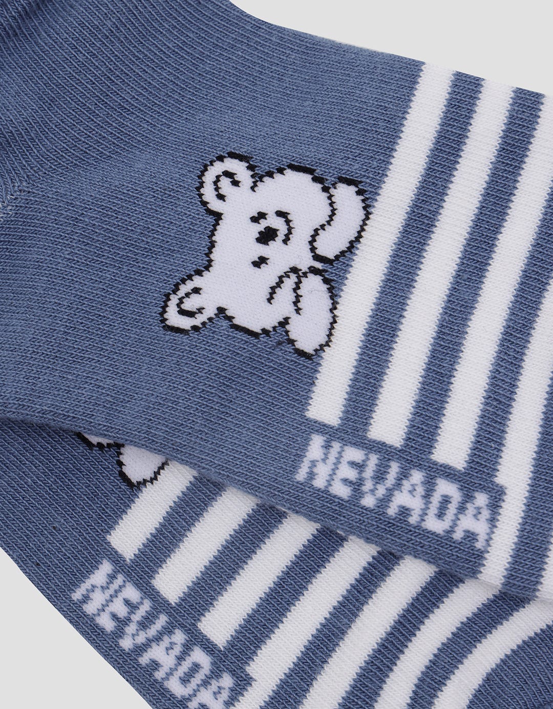 Nevada Bear Stripe Kids Ankle Socks