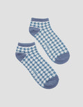 Nevada Ankle Houndstooth Kaos Kaki Wanita