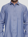 Cole Texture Regular Kemeja Lengan Panjang Pria