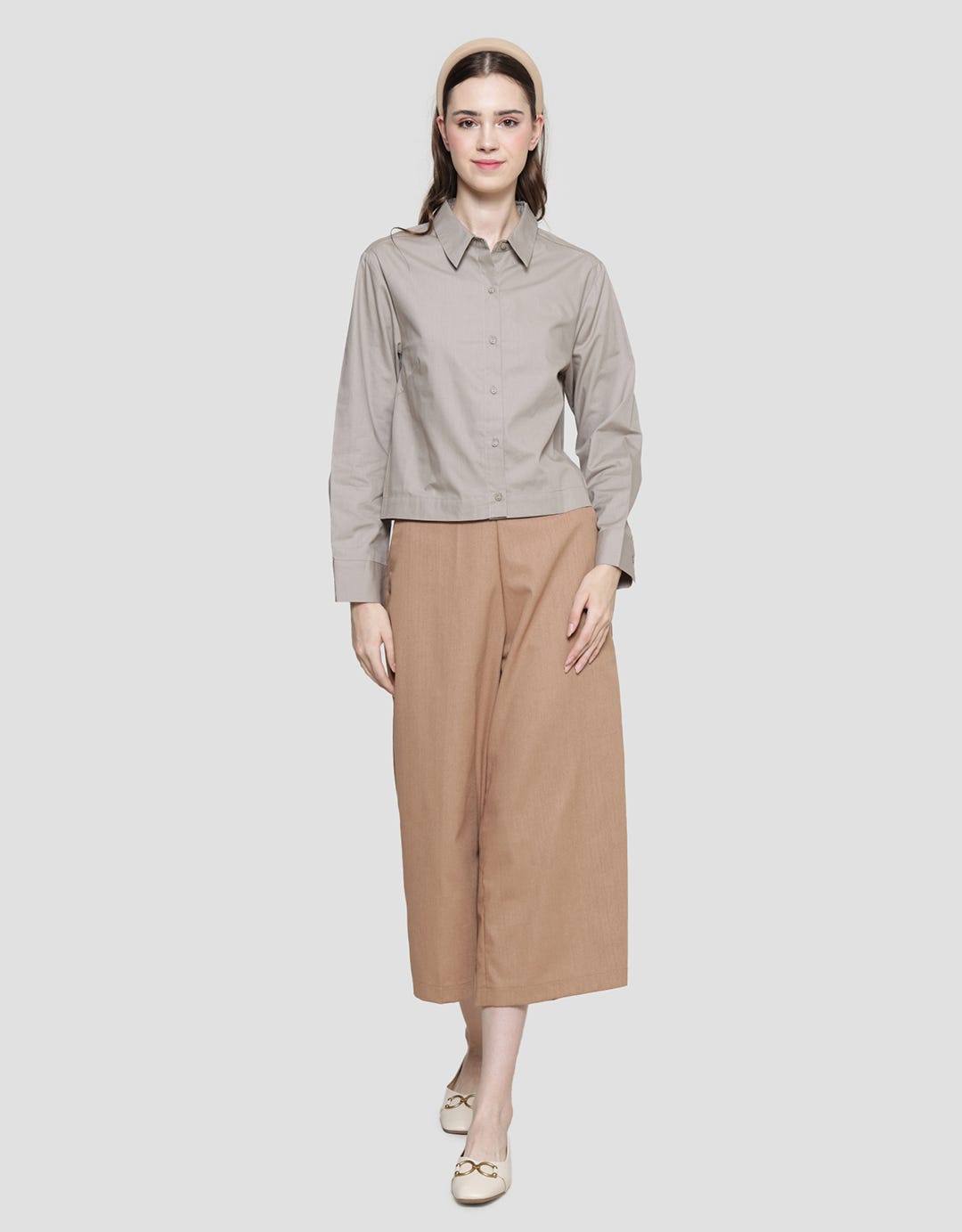 Nevada Boxy Poplin Women's Long Sleeve Shirt