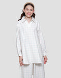 Nevada Check Kotak Kecil Poly Tunik Wanita