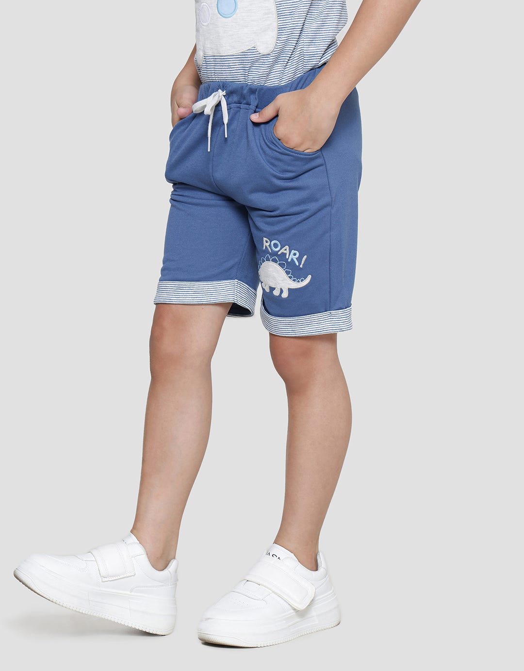 Little M Terry Dino Celana Pendek Anak Laki-laki