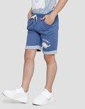 Little M Terry Dino Boys Shorts
