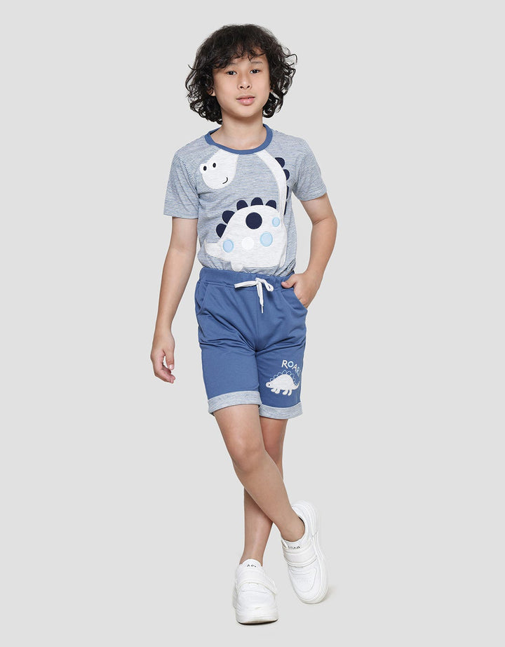 Little M Terry Dino Celana Pendek Anak Laki-laki