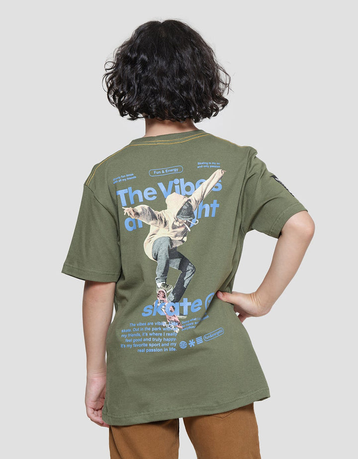 Aero Lets Just Skate Kaos Lengan Pendek Anak Laki-Laki