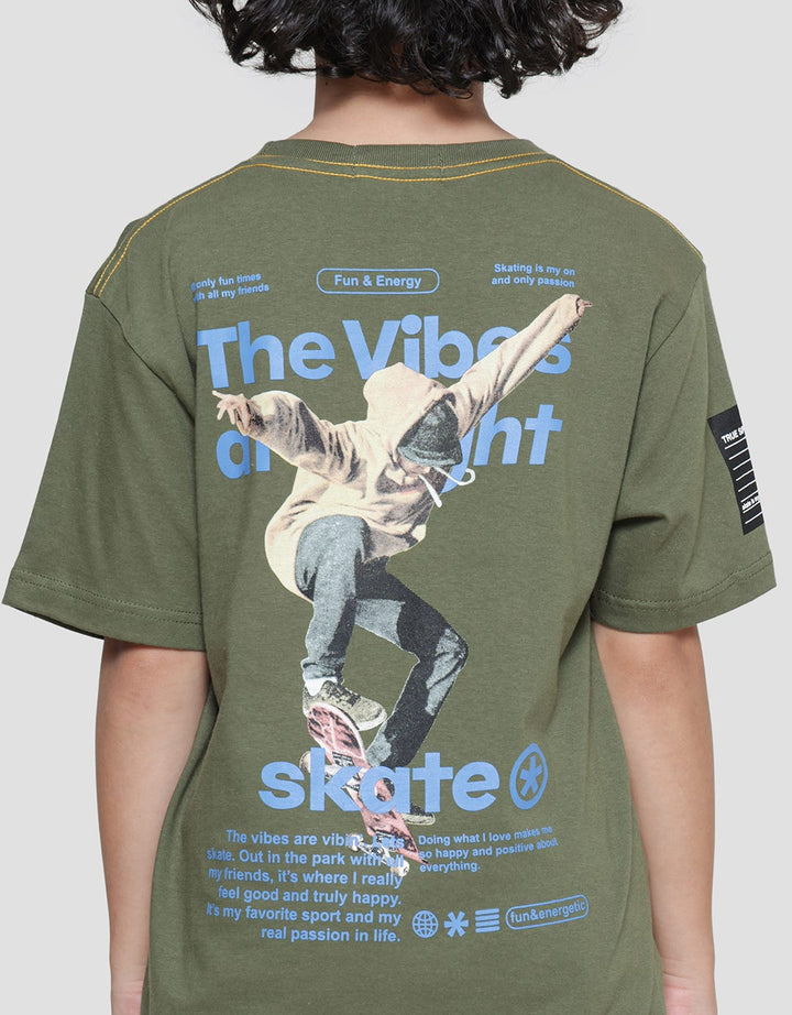 Aero Lets Just Skate Kaos Lengan Pendek Anak Laki-Laki