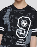 Aero Print Soccer 9 Kaos Lengan Pendek Anak Laki-Laki