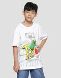 Aero Dino Basket Print Boys Short Sleeve T-Shirt