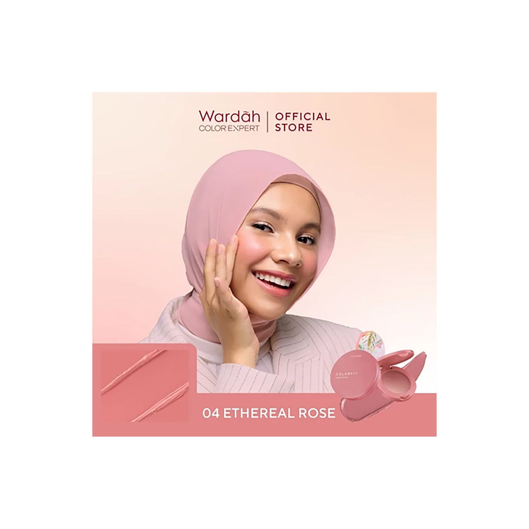 Wardah Colorfit Blush 04 Ethereal Rose 3 g