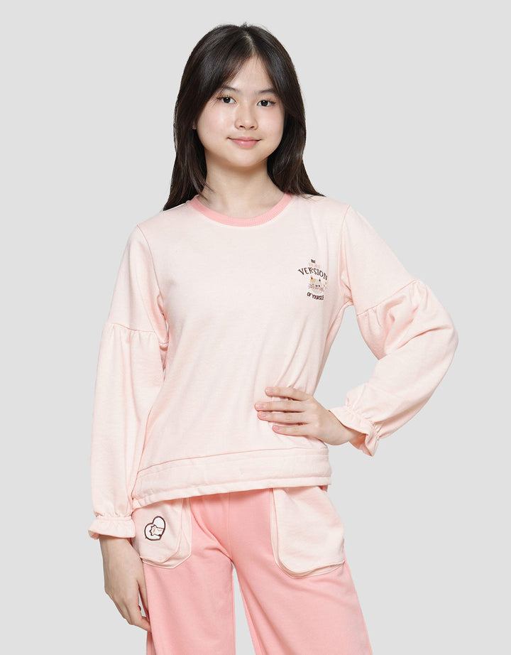 Nevada Cat Application Sweater Anak Perempuan