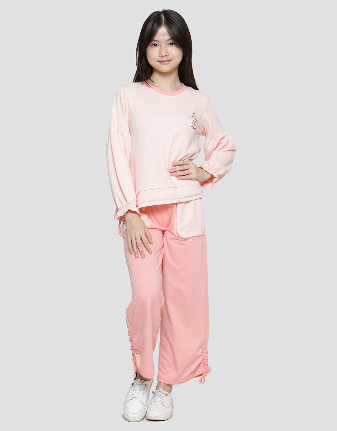 Nevada Cat Application Sweater Anak Perempuan