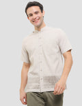 Intresse English Briar Baju Koko Lengan Pendek Pria
