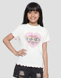Character Powerpuff Girls Texture Kaos Anak Perempuan