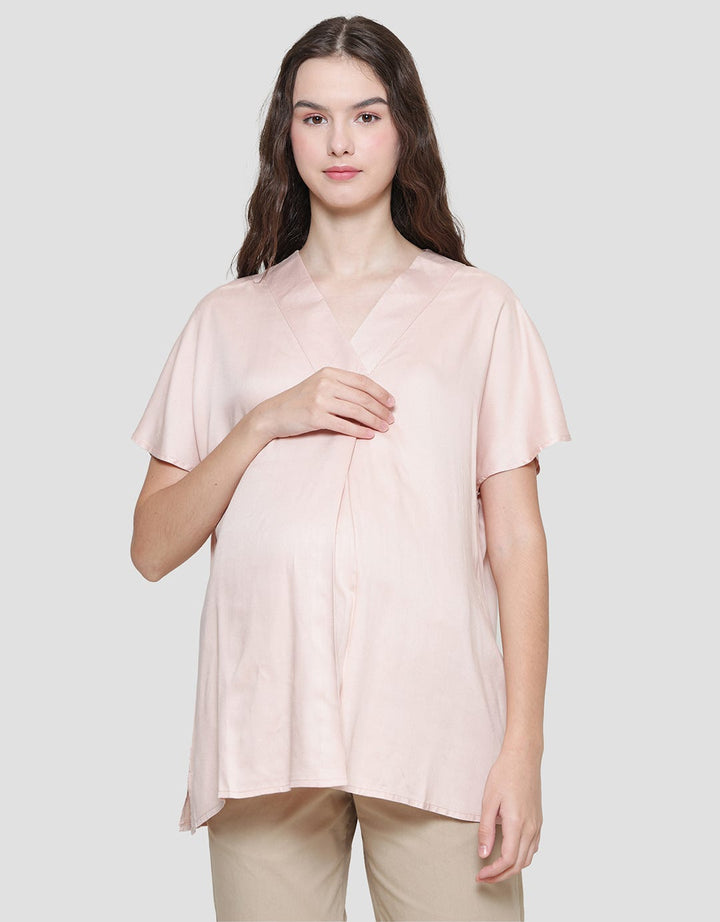 Connexion Mom V Neck Blouse for Women
