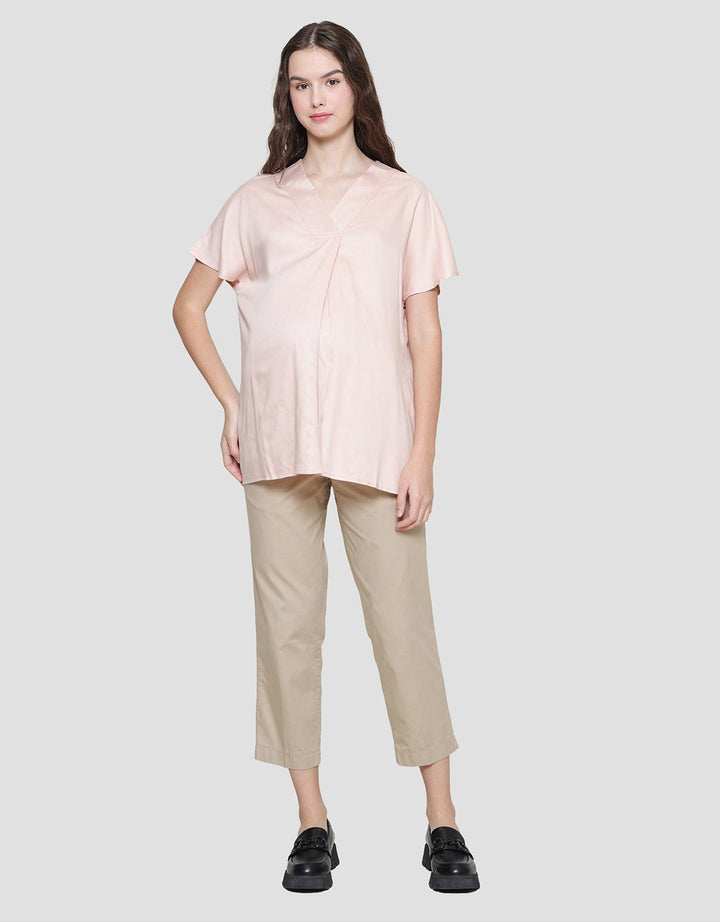 Connexion Mom V Neck Blouse for Women
