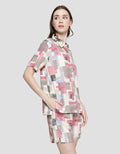Nevada Block Line Baju Tidur Set Wanita