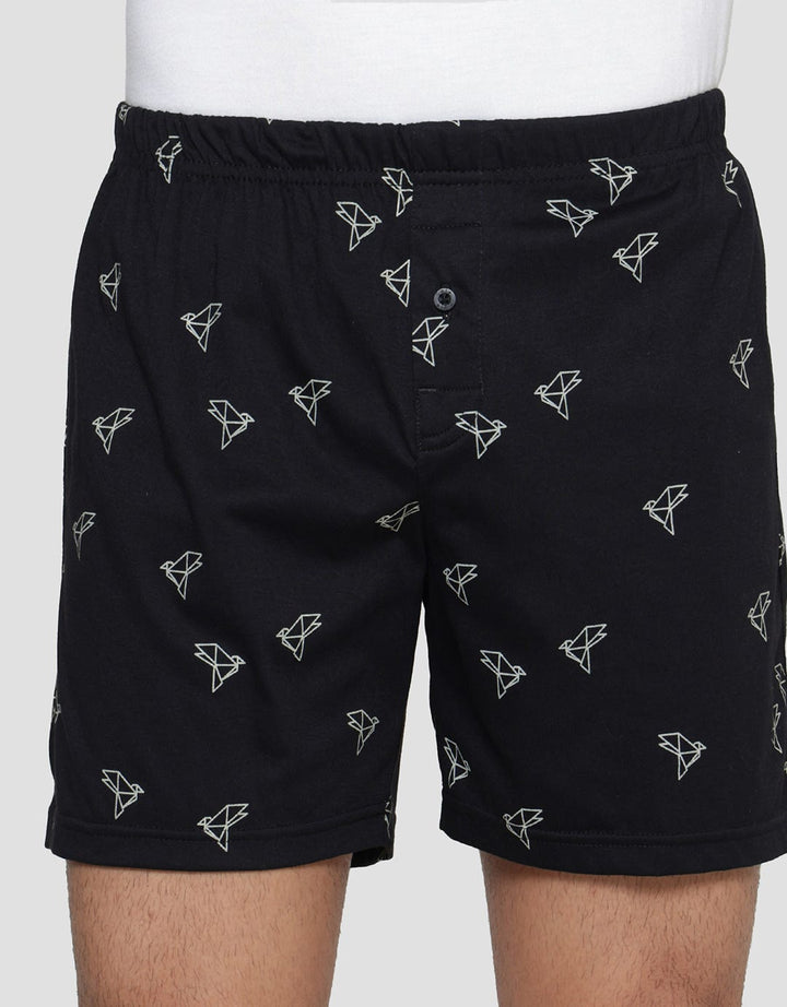 Cole Knit Shorts Origami Bird Boxer Pria