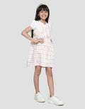 Disney Stripe Minnie Midi Dress Overall Anak Perempuan