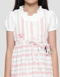 Disney Stripe Minnie Midi Dress Overall Anak Perempuan