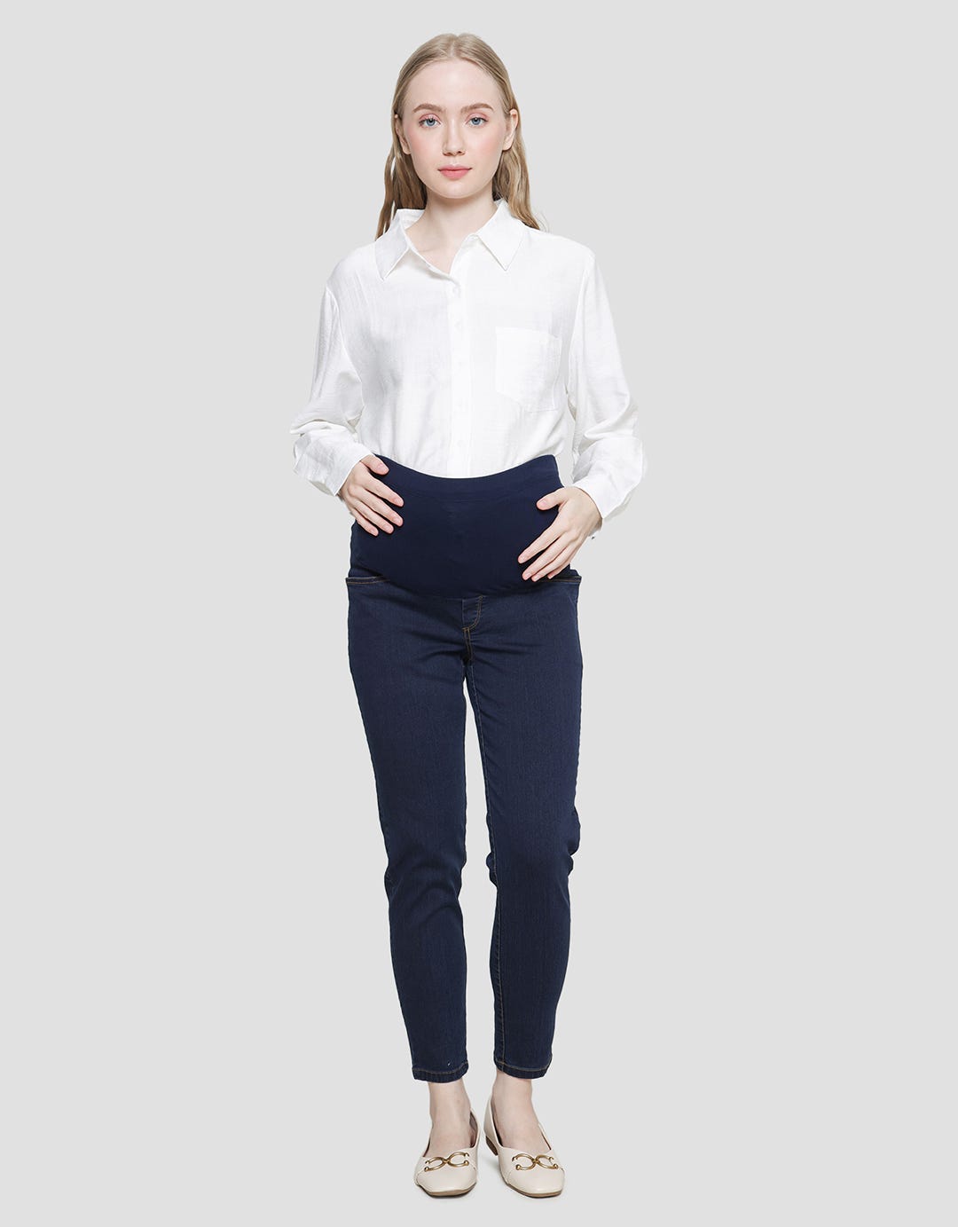 Connexion Mom Celana Denim Ibu Hamil