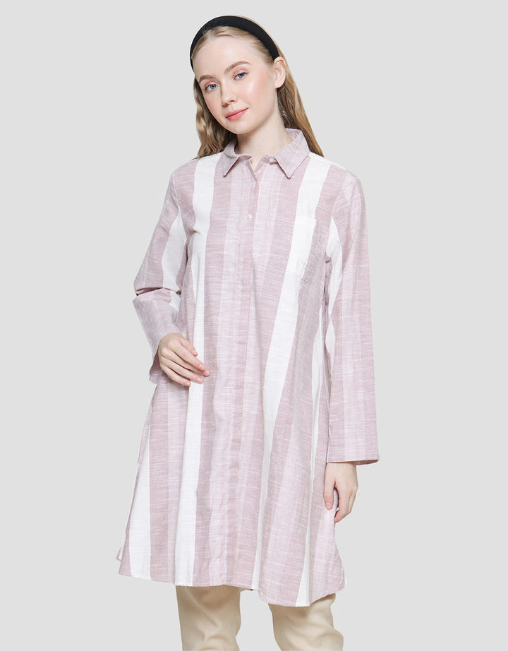 Cardinal Girl Stripe Tunik Wanita
