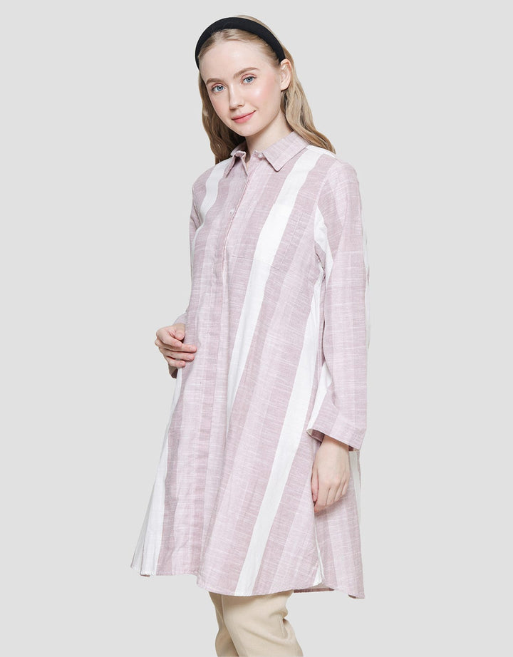 Cardinal Girl Stripe Tunik Wanita